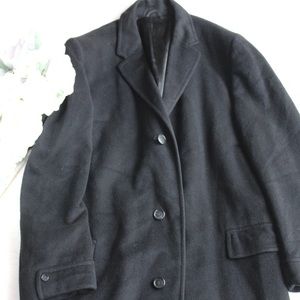 Vintage 100% Cashmere Black Peacoat Size M / L